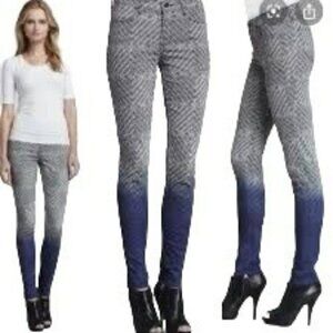 J. Brand Women's  620 Mid Rise Super Skinny Jeans Multi Color Ombre Size 26